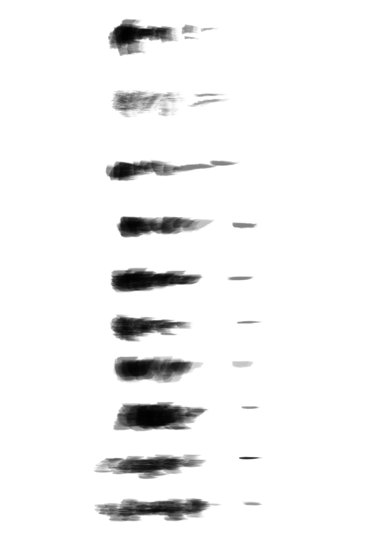 Watercolor brush set for photoshop samples