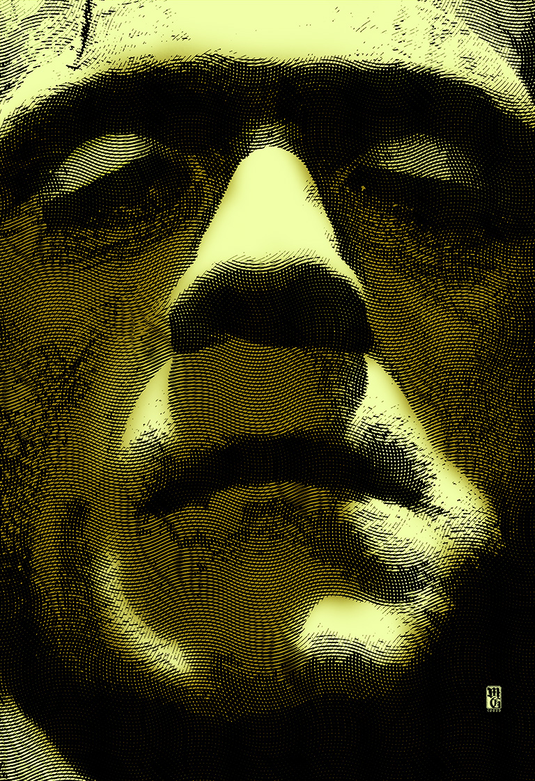 Portrait of Frankenstein's monster
