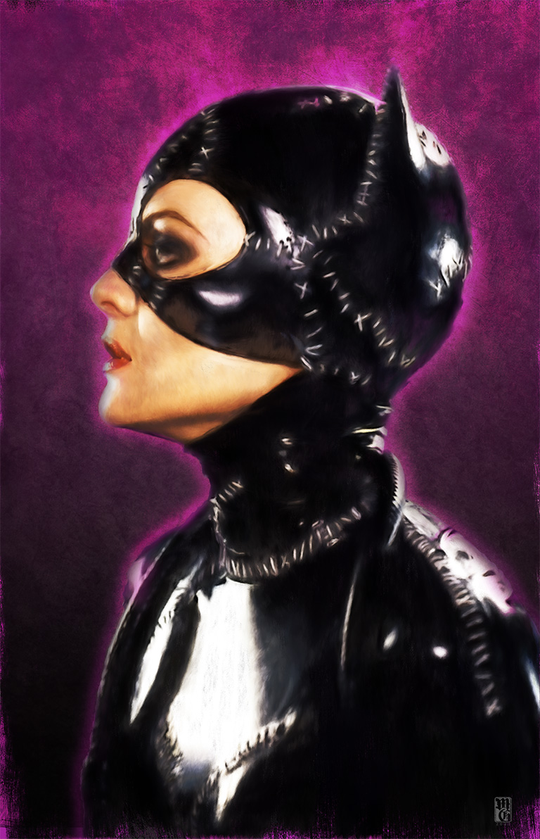 Portrait of Michelle Pfeiffer as Catwoman