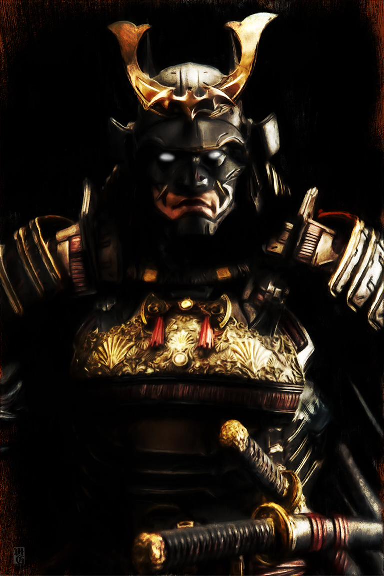 Portrait of Batman as Shogun