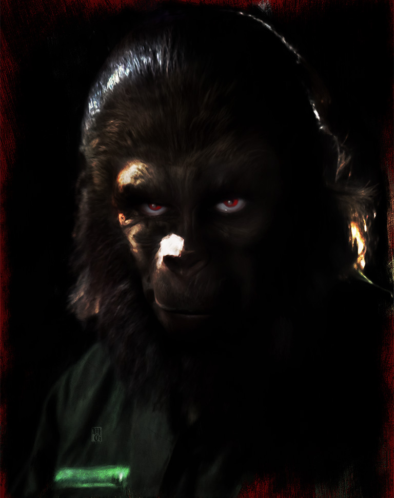 Portrait of Roddy McDowell as Caesar