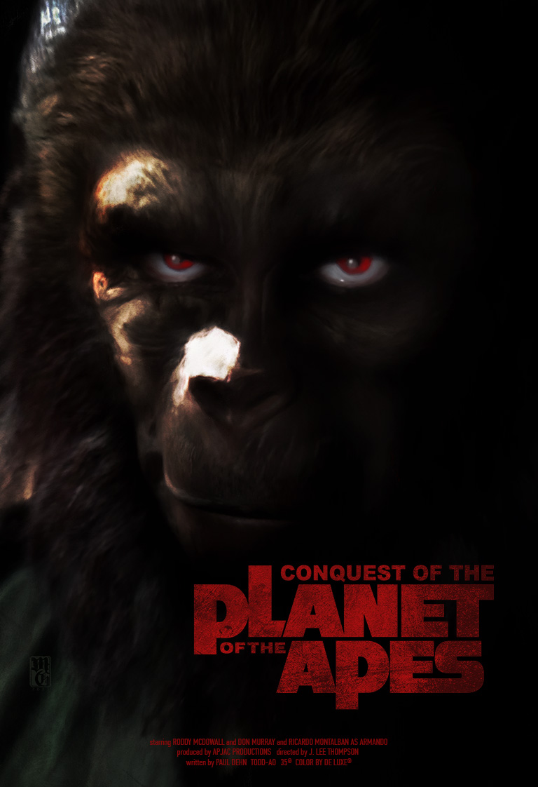 Alt-fan movie poster for "Conquest of the Planet of the Apes"