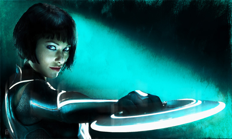 Portrait of Quorra from Tron Legacy