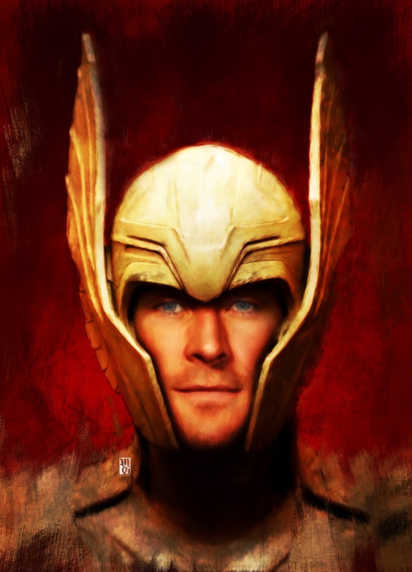 Portrait of Chris Hemsworth as Thor