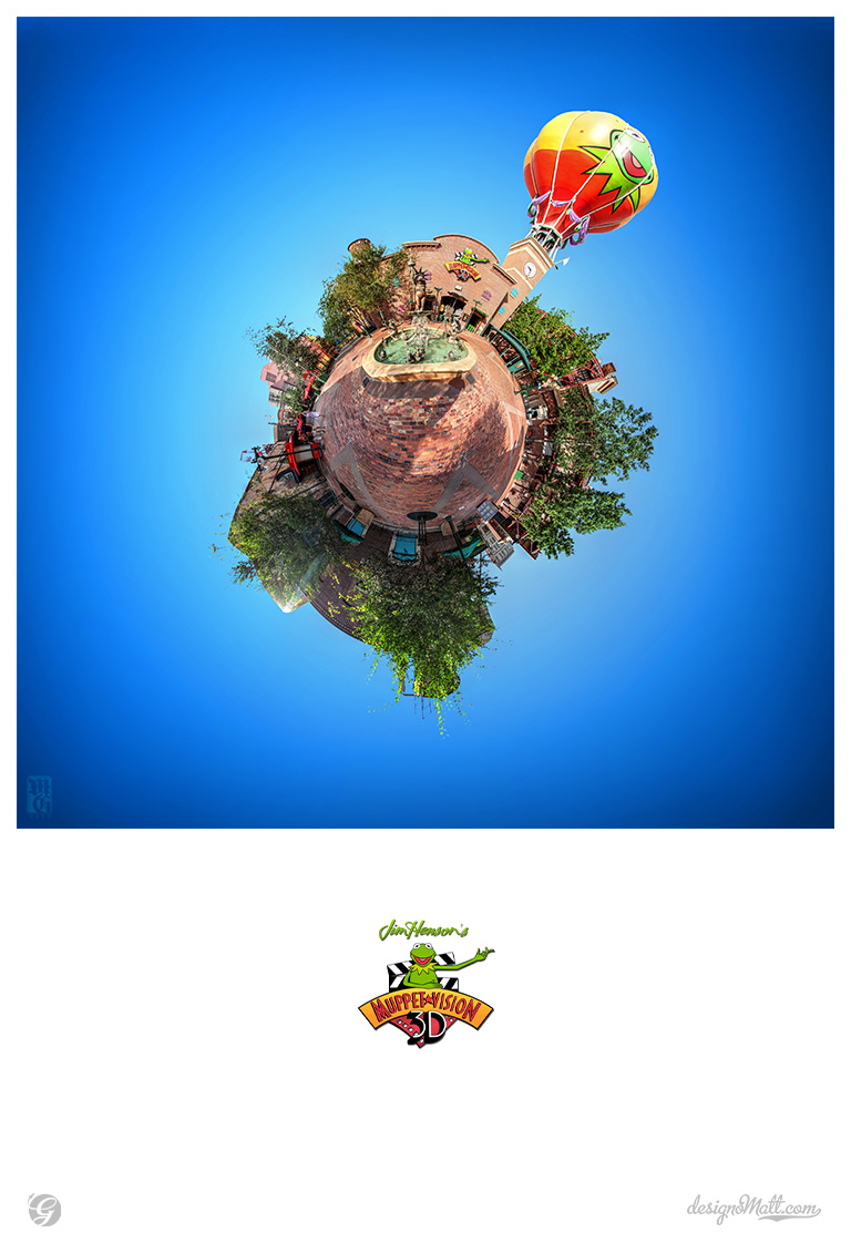 MuppetVision in 3-D tiny planet in the Disney Hollywood Studios.