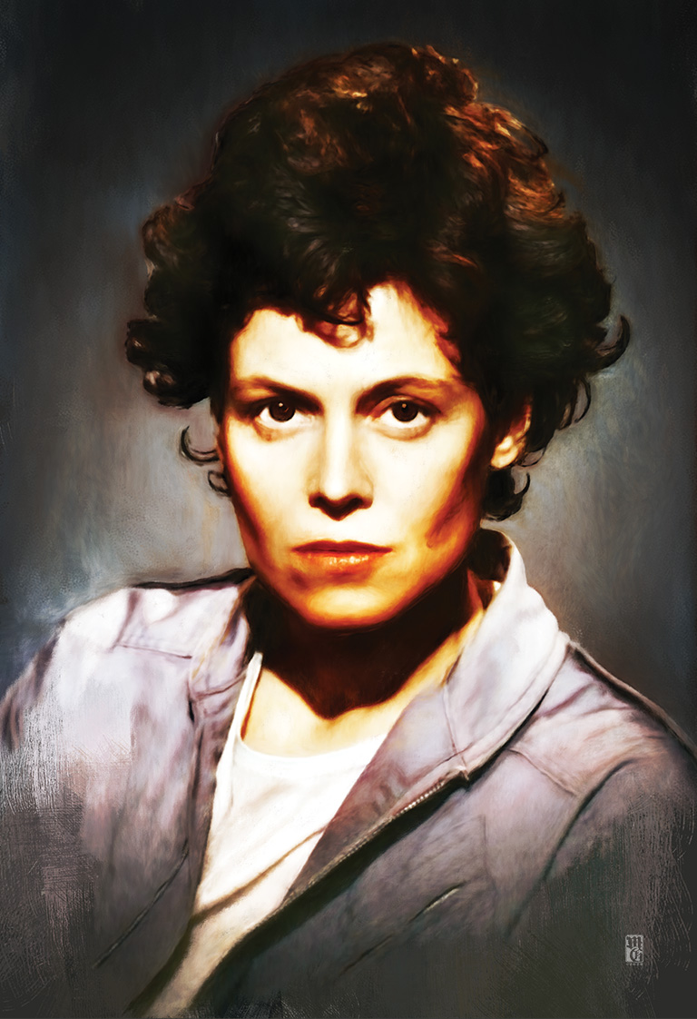 Portrait of Ellen Ripley, from Aliens