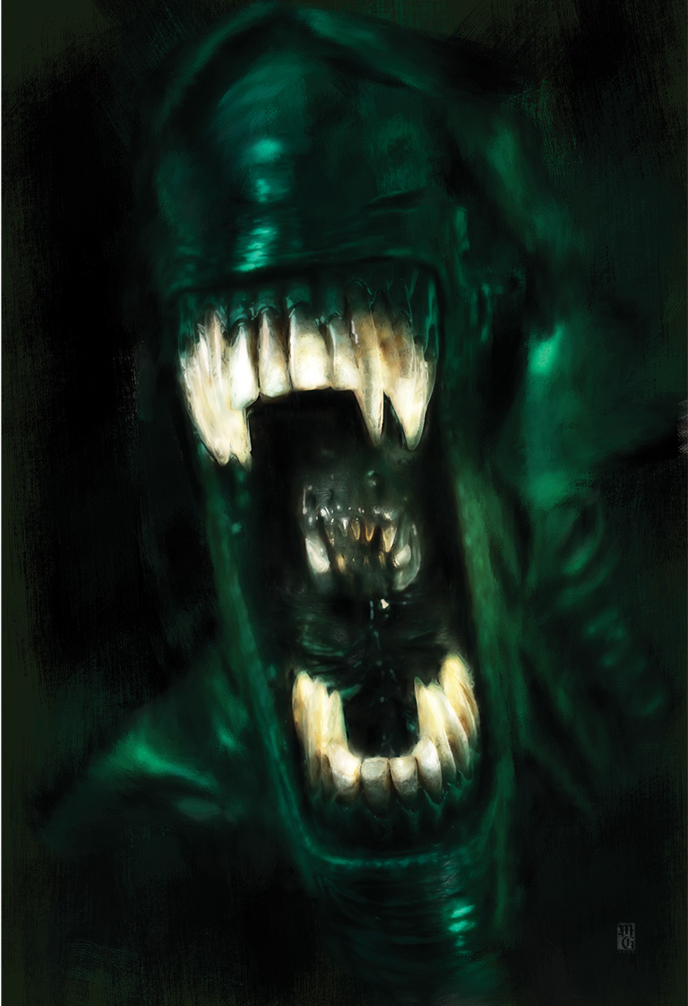 Illustration of the Alien Queen from Aliens