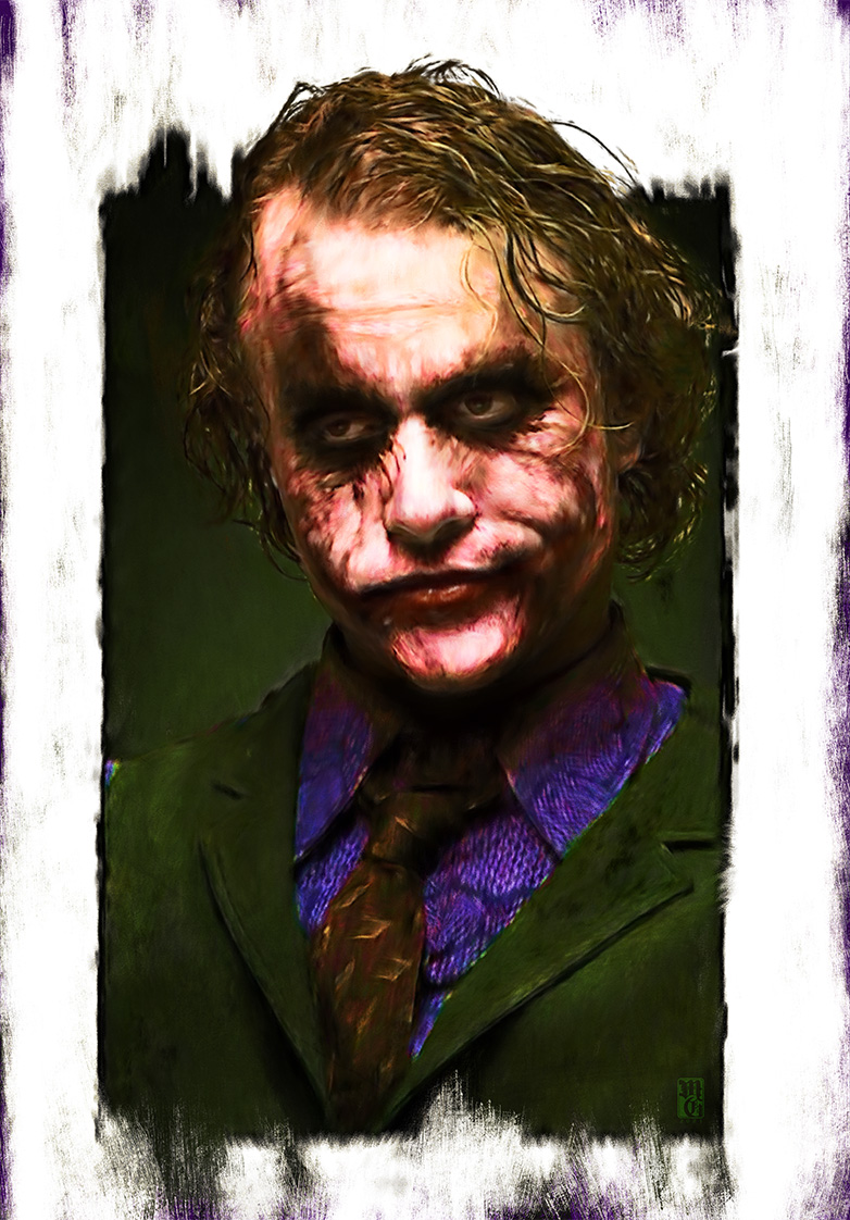 Portrait of Heath Ledger as The Joker