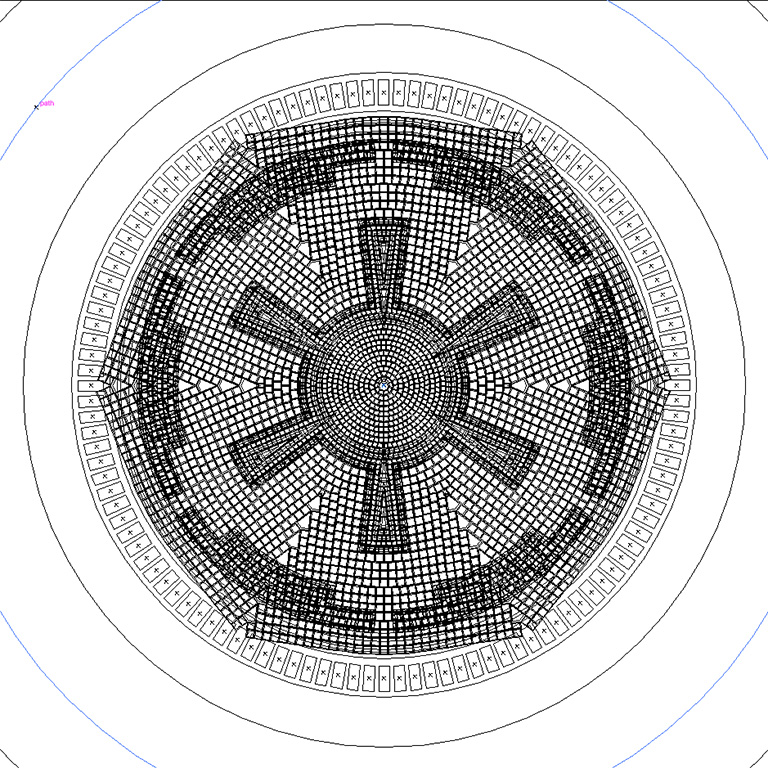Empire tile pattern vector