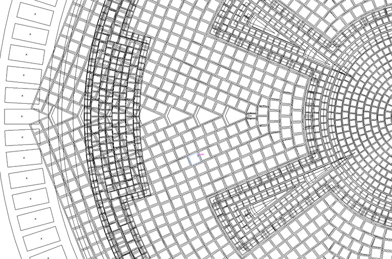 Empire tile pattern vector, detailed view