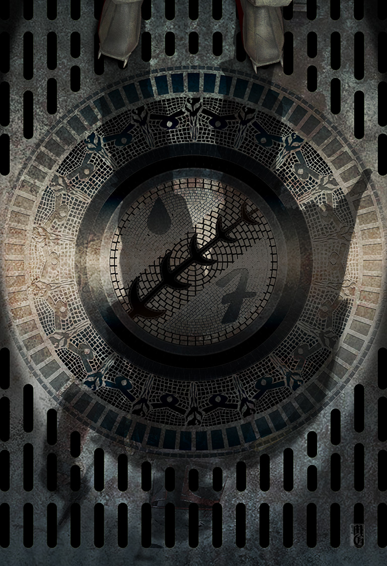 Illustration of Boba Fett entering the chamber