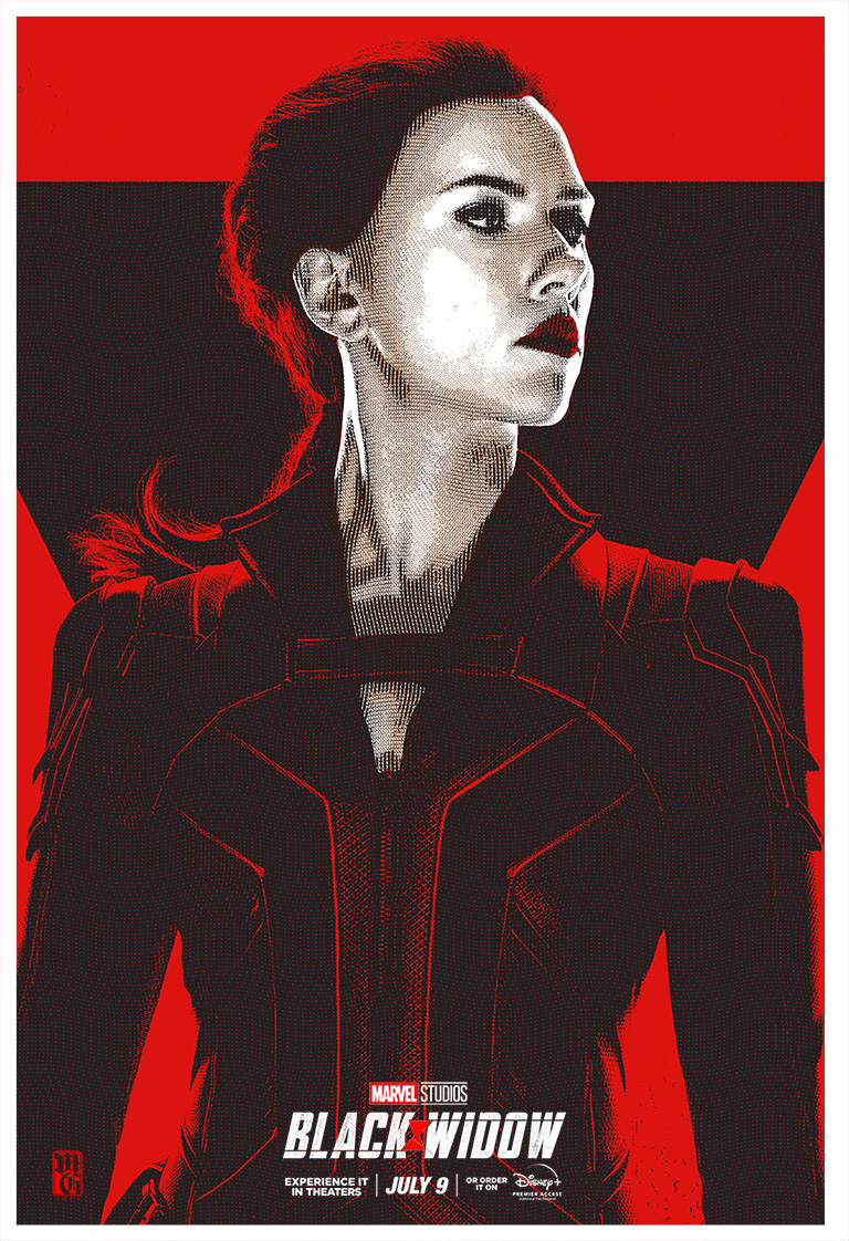 Black Widow illustration alternative movie poster