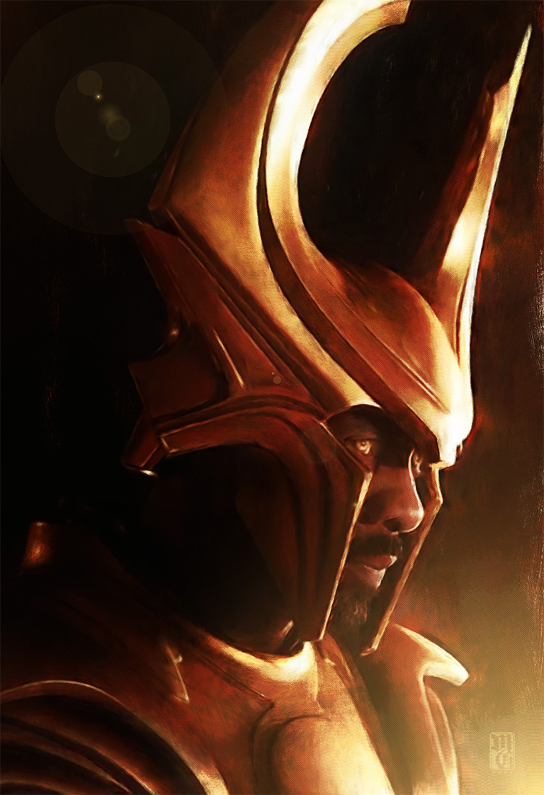 Portrait of Idris Elba as Heimdall