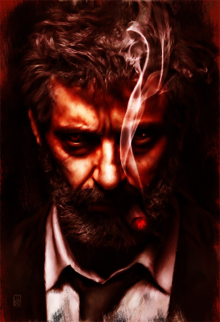 Portrait of Hugh Jackman as Old Man Logan