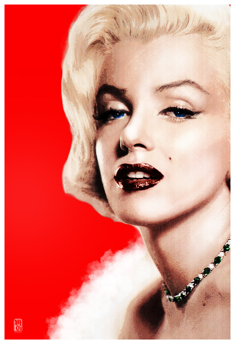 Portrait of Marilyn Monroe (nee Norma Jean Baker)