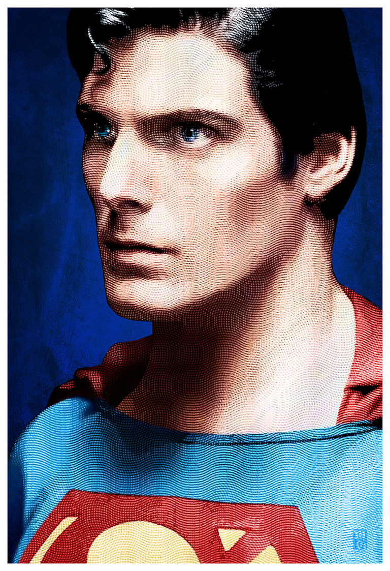 Portrait of Christopher Reeve as Superman