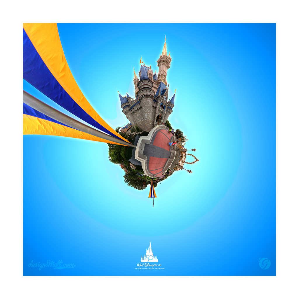 Cinderella Castle tiny planet