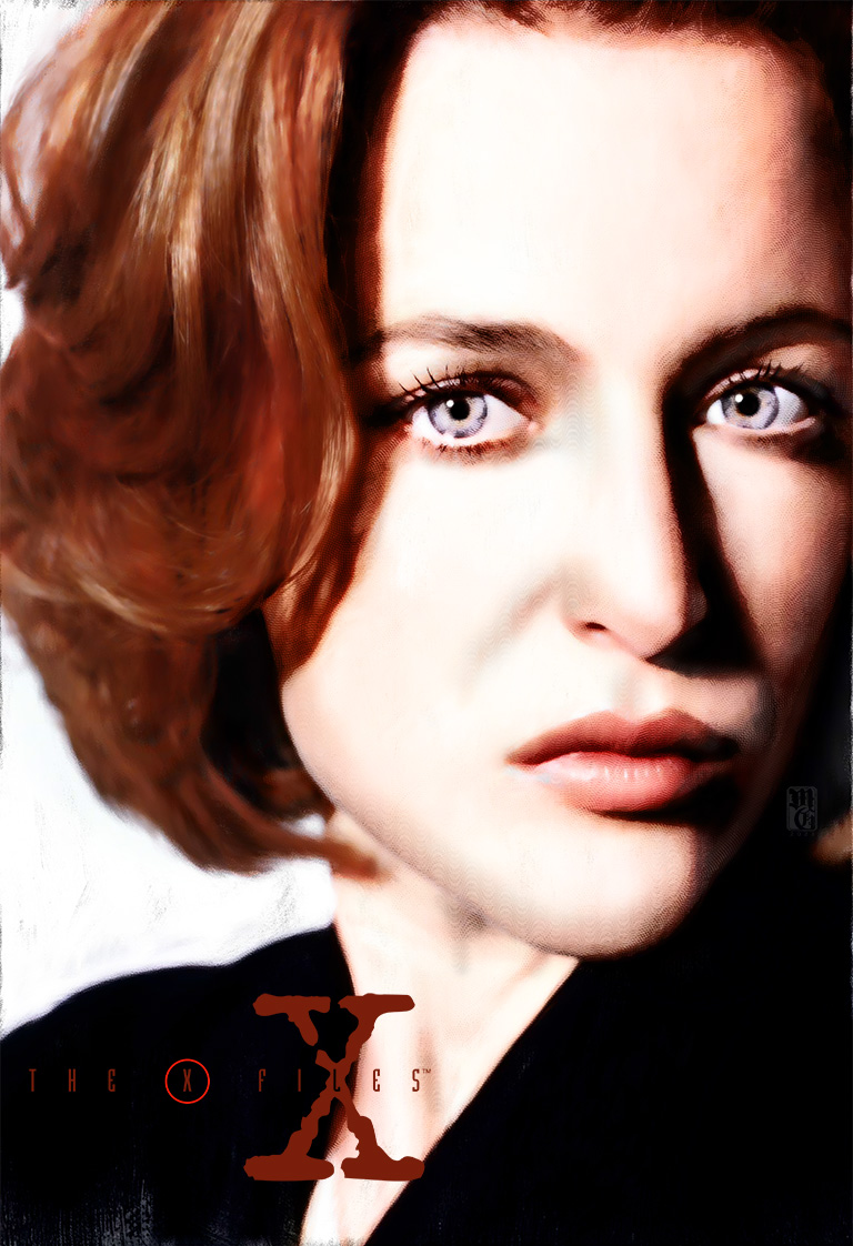 Alternative movie poster for X-Files featuring Dana Sculley