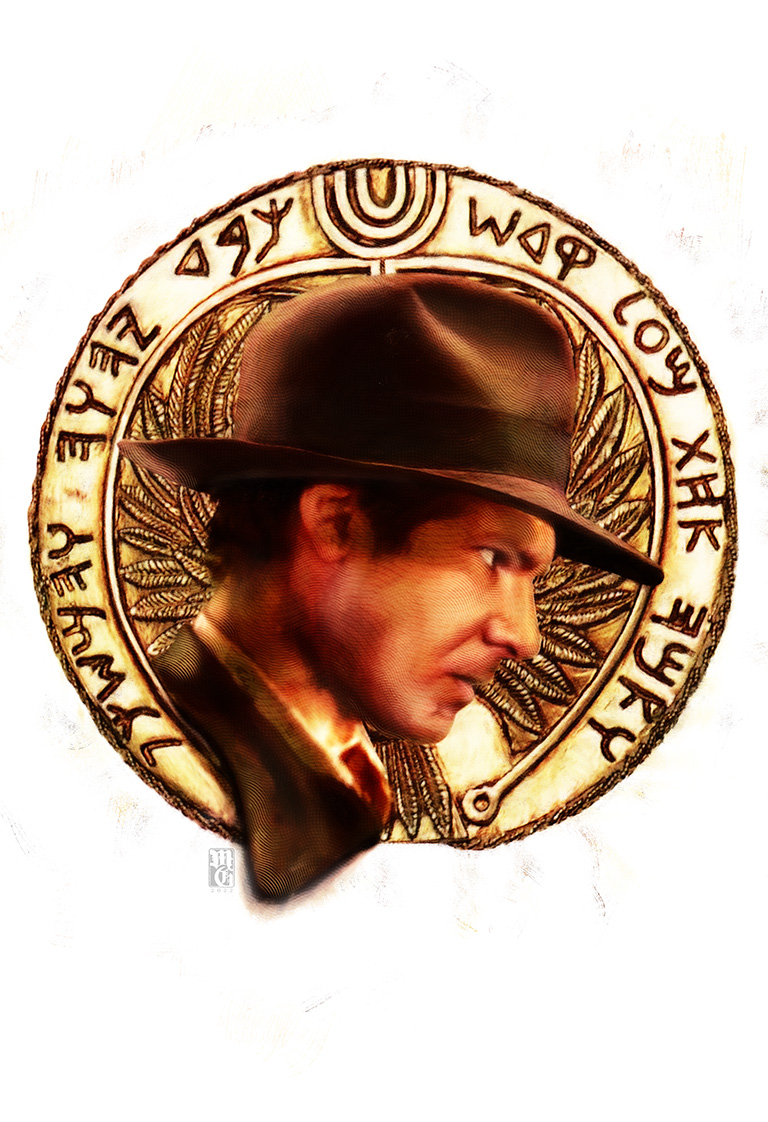 Portrait of Harrison Ford as Indiana Jones