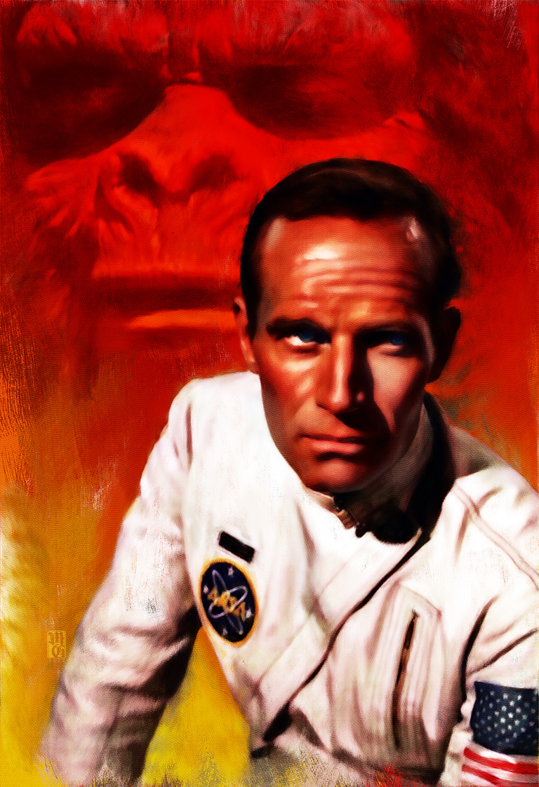 Illustration inspired by "The Planet of the Apes"