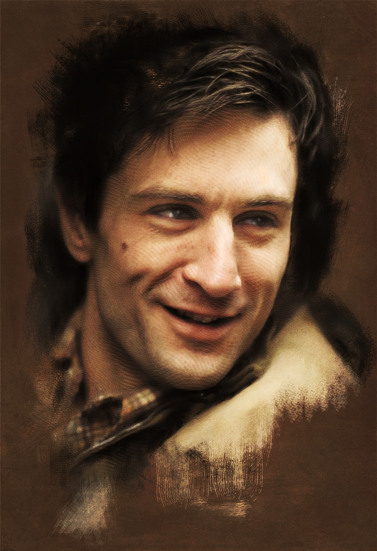 Portrait of Robert De Niro as Travis Bickle from "Taxi Driver"