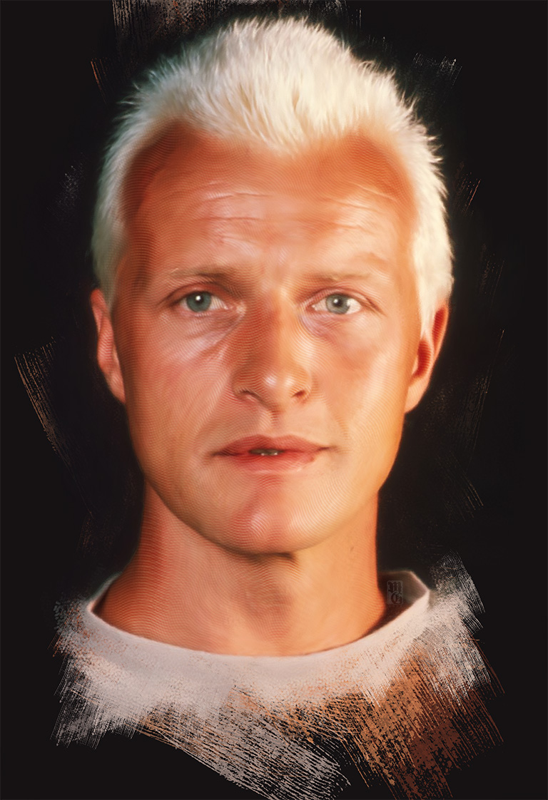 Portrait of Rutger Hauer as Roy Batty