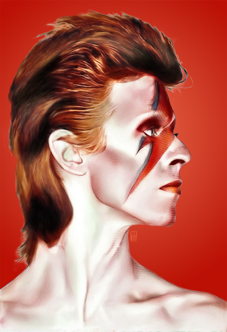 Portrait of David Bowie