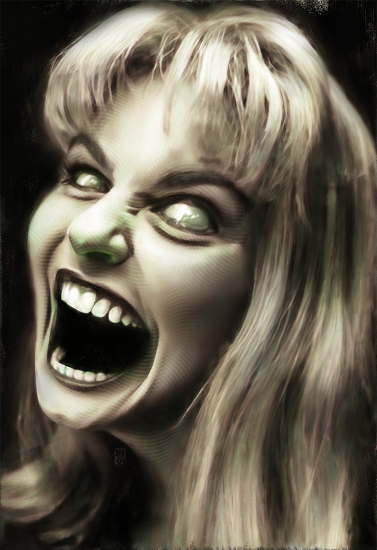 Portrait of Sheryl Lee as Laura Palmer from "Twin Peaks"