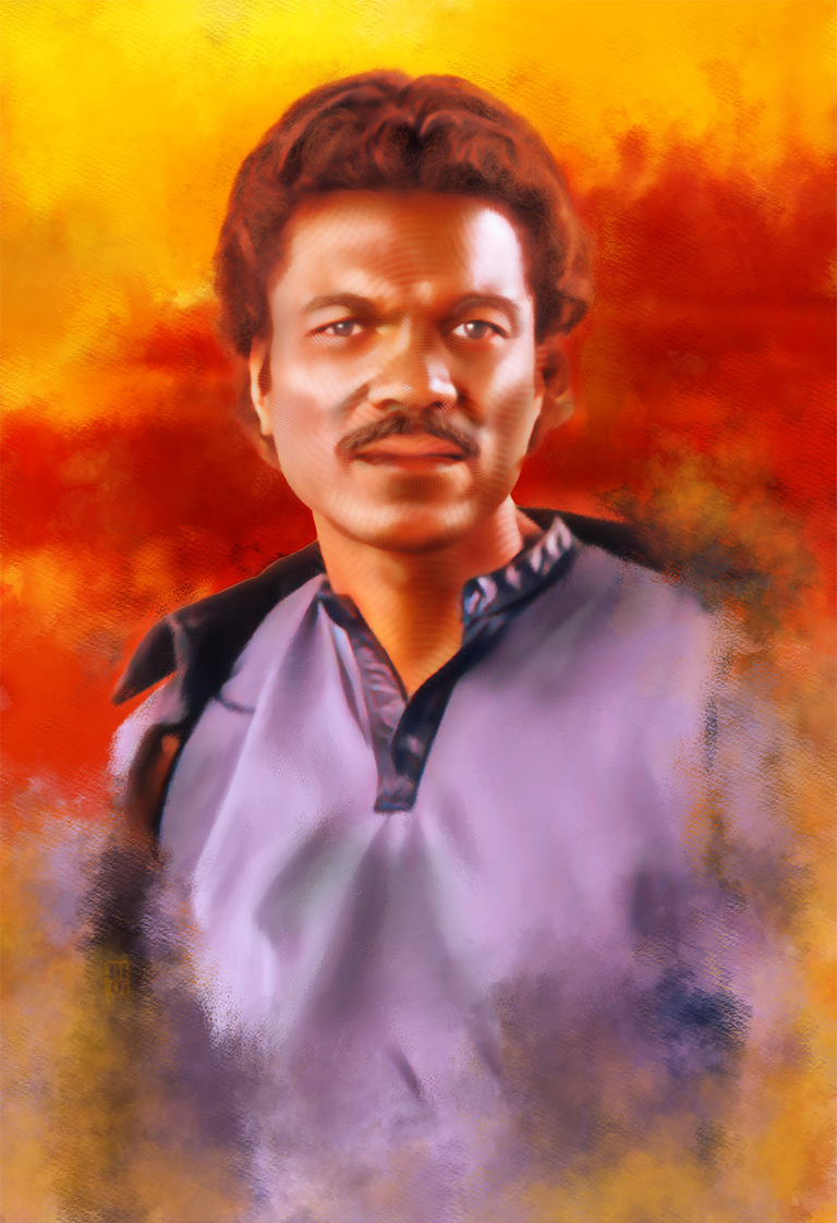 Portrait of Billy Dee Williams as Lando Calrissian