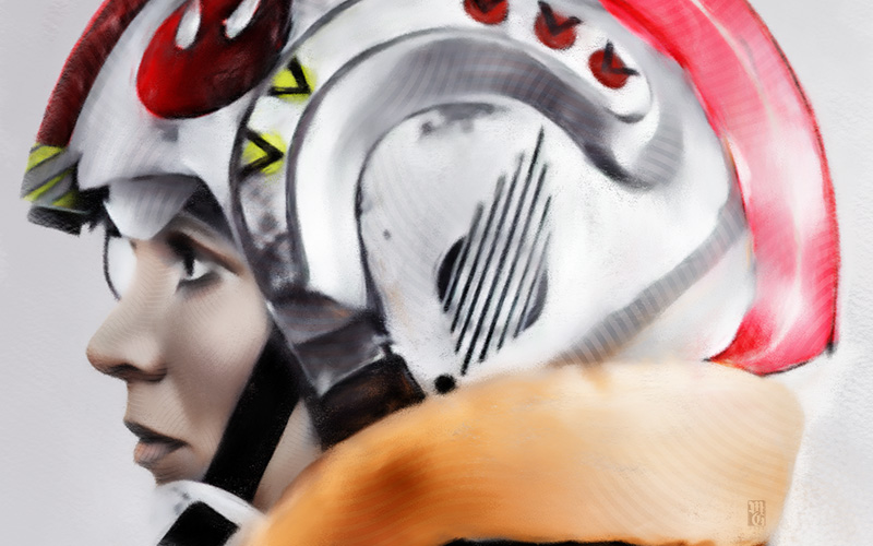 Leia Skywalker, battle of Hoth