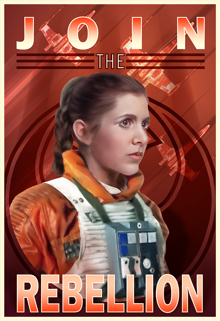 X-wing 01a 768 clean Join the Rebellion recruitment poster