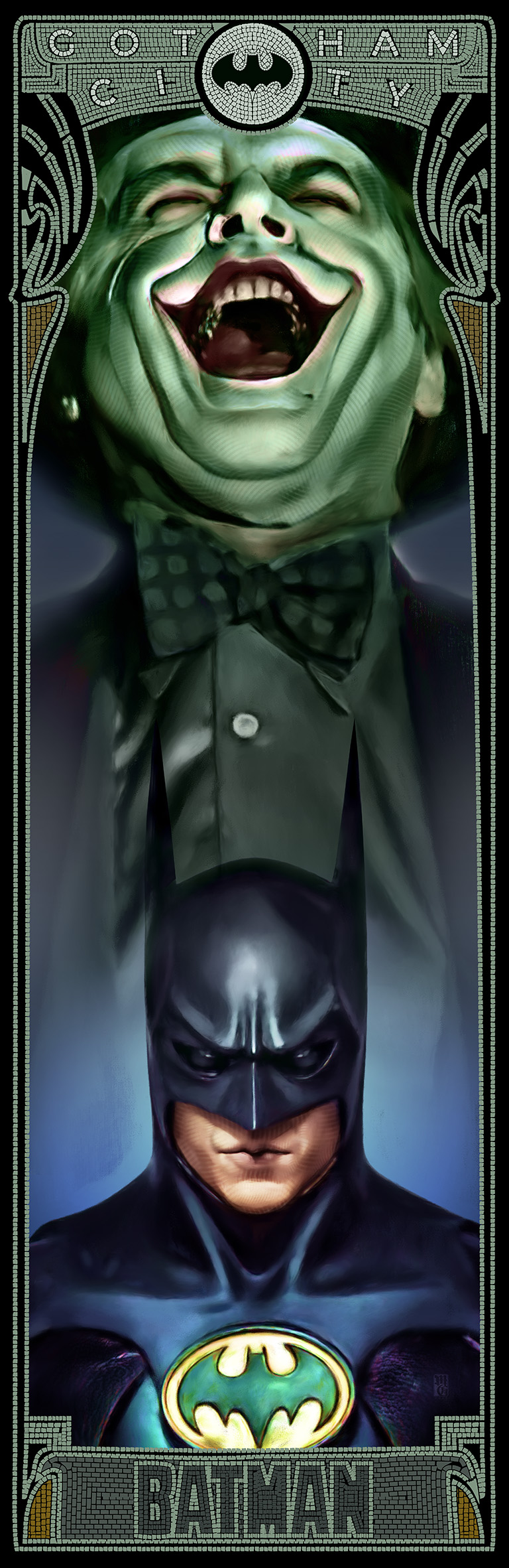 Alternative movie poster for Tim Burton's 1989 classic "Batman".