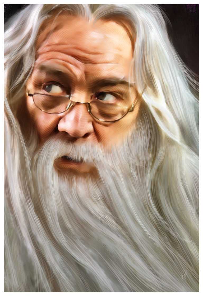 Portrait of the late, great Richard Harris as Albus Dumbledore