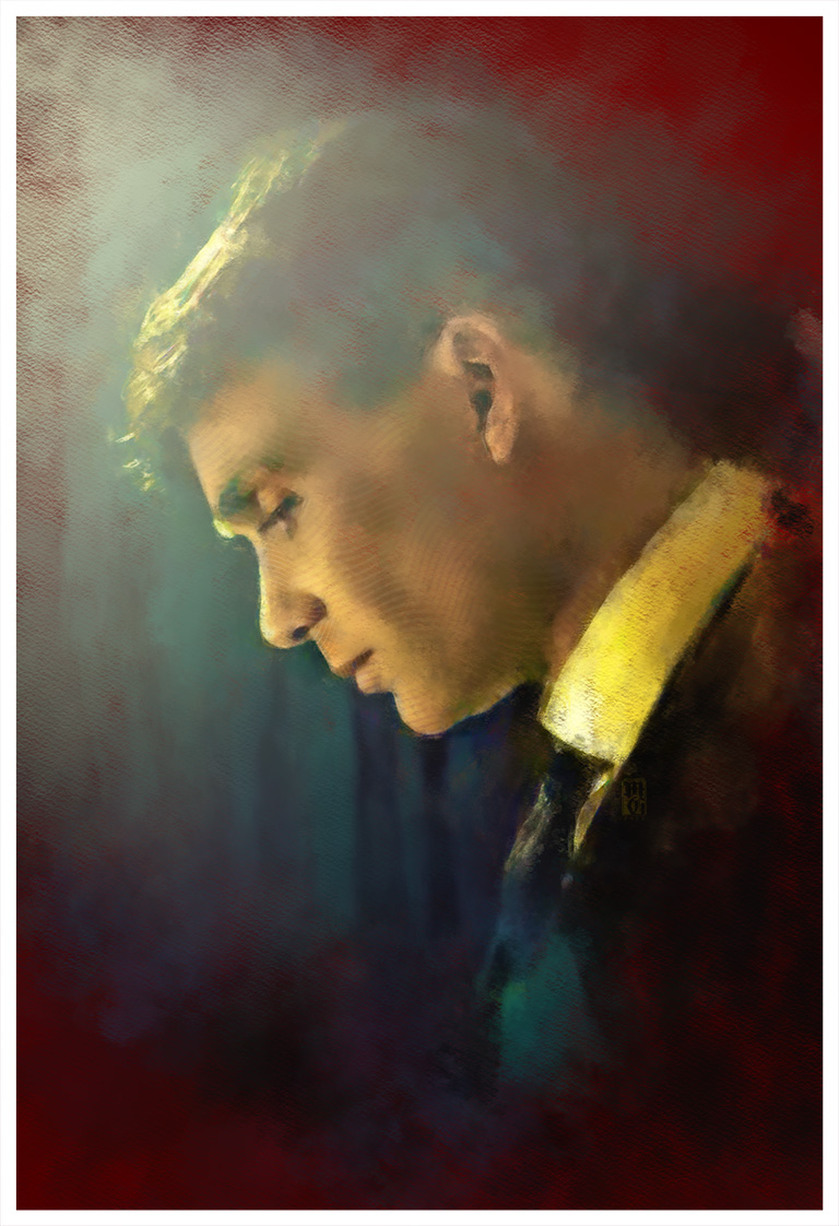 Portrait of Cillian Murphy as Tommy Shelby