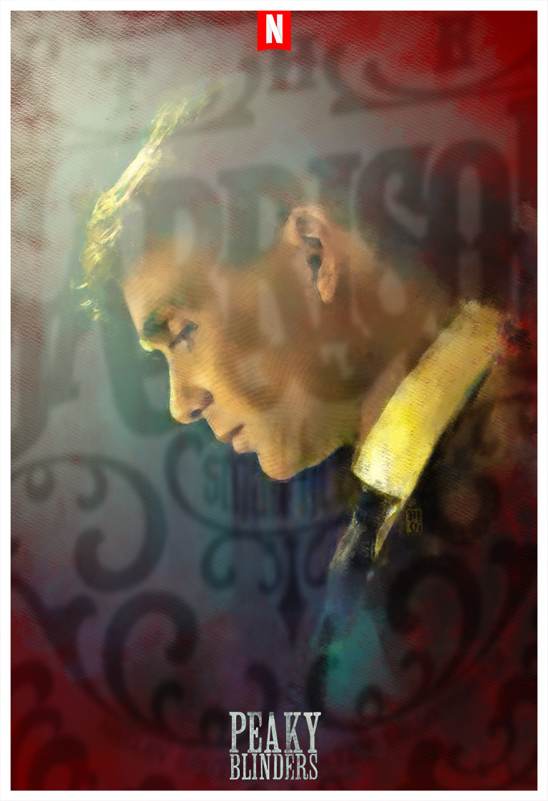 Alternative movie poster for "The Peaky Blinders" on Netflix.