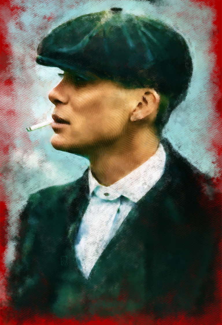 Portrait of Cillian Murphy as Tommy Shelby
