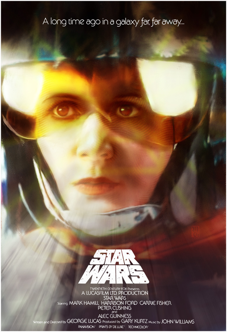 Alternative movie poster for Star Wars, A New Hope