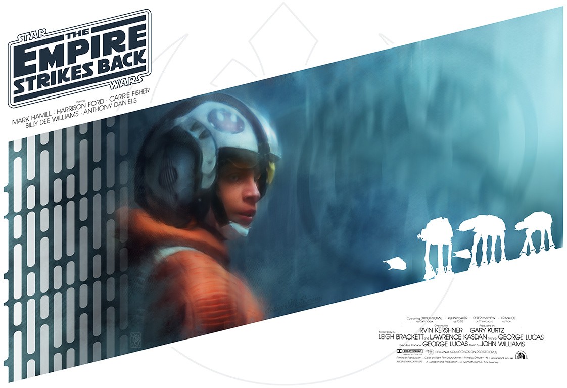 Alternative movie poster for episode V, "Star Wars: The Empire Strikes Back"